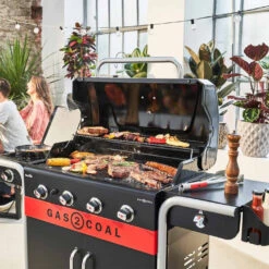 Barbecue Hybride Gaz Et Charbon Gas2Coal 440 - Char-Broil -Esprit Barbecue barbecue gas2coal 440 hybride gaz et charbon charbroil 4260547594448 4
