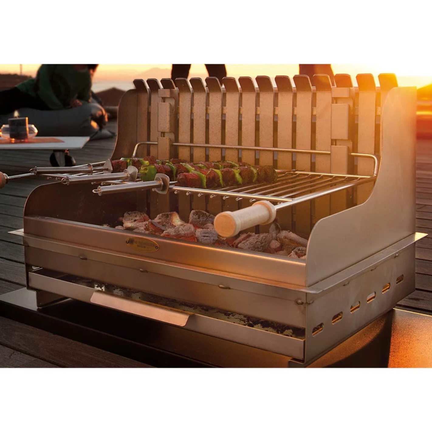 Barbecue Charbon Encastrable Montory Inox Marin - Le Marquier 4 Barbecue Charbon Encastrable Montory Inox Marin - Le Marquier – Image 2