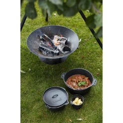 Brasero Junko ø60 Cm Fonte + Trépied + Grille Acier Chromé + Housse - Barbecook -Esprit Barbecue brasero junko trepied grille housse barbecook 5400269202156 4