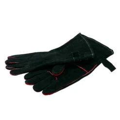 Paire Gants Barbecue Cuir Noir - Nordic Flame -Esprit Barbecue gants barbecue cuir nordic flame 0085382675602 2