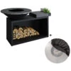 Brasero OFYR Island Noir 100 Céramique + Housse -Esprit Barbecue island noir 100 100 ceramique gris fonce 2020000019985