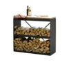 Meuble Dressoir Range-bois Noir - Ofyr -Esprit Barbecue ofyr dessoir range bois noir 7436933035018