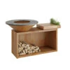 Brasero Plancha OFYR Island 100 En Corten + Plan De Travail Teck -Esprit Barbecue ofyr island 100 brasero plancha 7430440898821