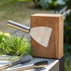 Brasero Plancha Island Corten PRO 100 Bois De Teck + Housse - Ofyr -Esprit Barbecue ofyr island pro 100 teck 2020000022121 6