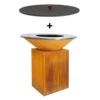 Pack Brasero Classic 100 Corten + Couvercle - OFYR -Esprit Barbecue pack brasero plancha classic 100 corten couvercle 2020000033660