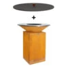 Pack Brasero Classic 85 Corten + Couvercle - OFYR -Esprit Barbecue pack brasero plancha classic 85 corten couvercle 2020000033615