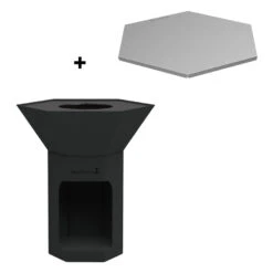 Esprit Barbecue 39 Pack Nestor Original Noir + Couvercle De Protection - Barbecook