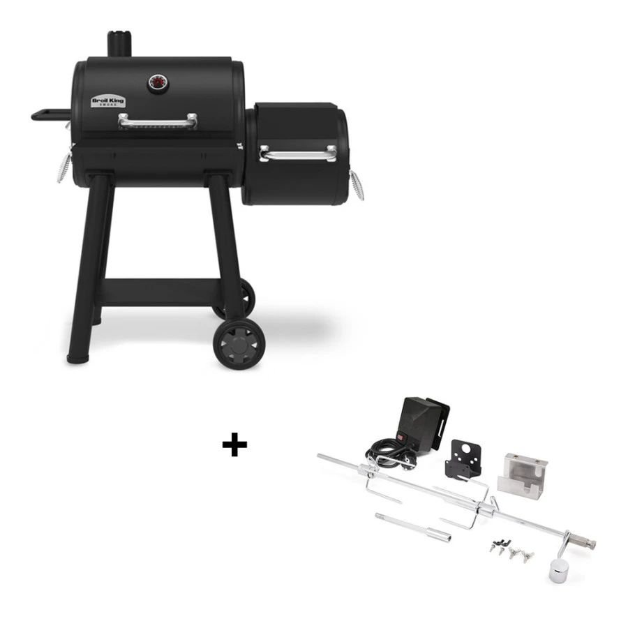 Pack Barbecue Smoke Offset 400 + Rôtissoire - Broil King 3 Pack Barbecue Smoke Offset 400 + Rôtissoire - Broil King