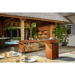 Etagègre Range Bois Corten 300 - Ofyr -Esprit Barbecue range bois corten 300 ofyr 2020000020158 1
