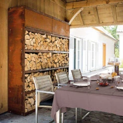 Etagègre Range Bois Corten 300 - Ofyr -Esprit Barbecue range bois corten 300 ofyr 2020000020158 2