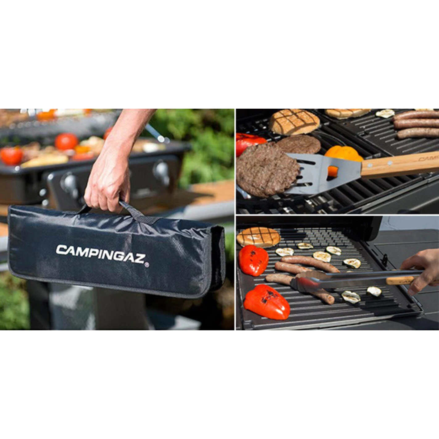 Set 5 Ustensiles Bambou Pour Barbecue Avec Sacoche - Campingaz 6 Set 5 Ustensiles Bambou Pour Barbecue Avec Sacoche - Campingaz – Image 4