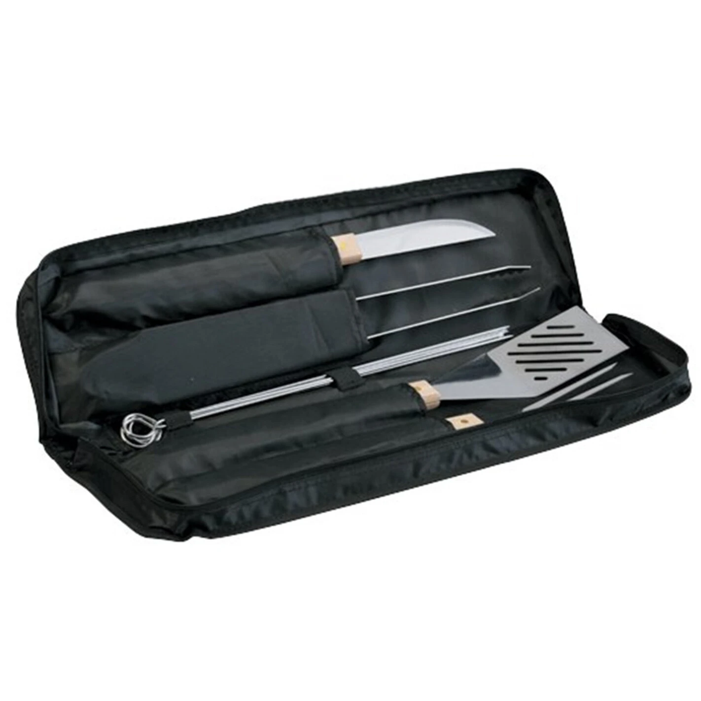 Set 5 Ustensiles Bambou Pour Barbecue Avec Sacoche - Campingaz 3 Set 5 Ustensiles Bambou Pour Barbecue Avec Sacoche - Campingaz