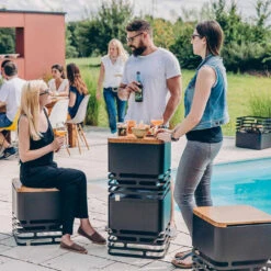 Tablette Pour Brasero Cube En Bambou - Höfats 17 Tablette Pour Brasero Cube En Bambou - Höfats -Esprit Barbecue tablette bambou cube hofats 4260447330146 7